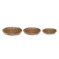 Clayre & Eef Opbergmand Set van 3 Ø 40 cm Bruin Rotan Rond Mand - thumbnail