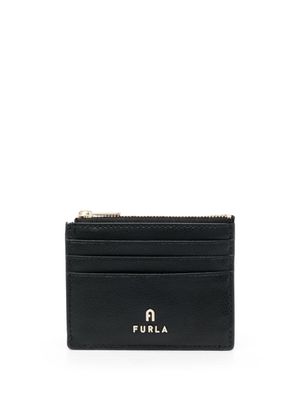 Furla portefeuille en cuir à plaque logo - Noir