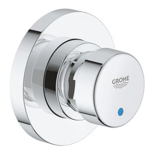 GROHE Euroeco Cosmopolitan S inbouw douchekraan zelfsluitend 1/2 blauw/rood chroom 36268000