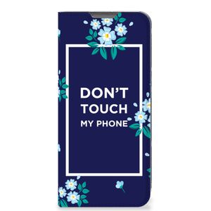 OPPO A77 5G | A57 5G Design Case Flowers Blue DTMP