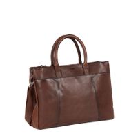 Justified Bags Justified Bags® Pluto Flamed Business Bag Brown