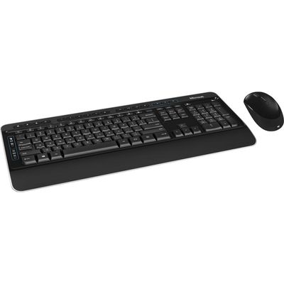 Microsoft Wireless Desktop 3050 toetsenbord Inclusief muis RF draadloos + USB QWERTY US International Zwart
