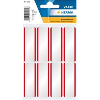 Naambadge herma 1902 54x19mm wit rood | 10 stuks