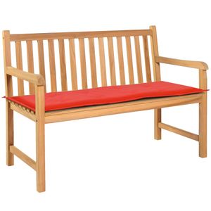 VidaXL Tuinbankkussen 120x50x3 cm oxford stof rood