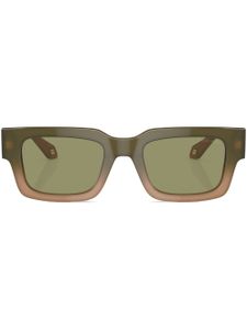 Giorgio Armani rectangle-frame tinted-lenses sunglasses - Vert