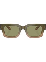 Giorgio Armani rectangle-frame tinted-lenses sunglasses - Vert - thumbnail