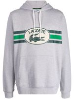 Lacoste hoodie en coton à logo imprimé - Gris - thumbnail