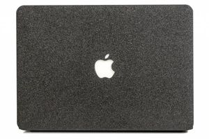 Lunso MacBook Air 13 inch (2018-2019) cover hoes - case - Glitter zwart