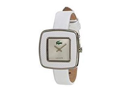 Lacoste horlogeband 2000748 / LC-65-3-29-2392 Leder Wit 12mm