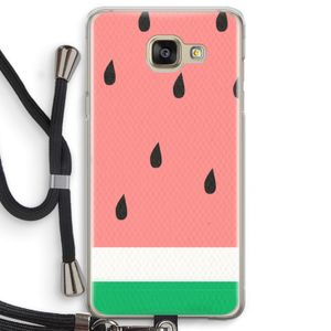 Watermeloen: Samsung Galaxy A5 (2016) Transparant Hoesje met koord