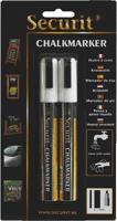Krijtstift securit sma-510 schuin 2-6mm wit