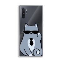 Cool cat: Samsung Galaxy Note 10 Plus Transparant Hoesje