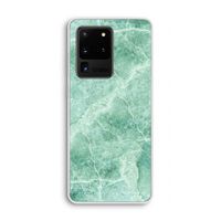 Groen marmer: Samsung Galaxy S20 Ultra Transparant Hoesje Groen marmer: Samsung Galaxy S20 Ultra Transparant Hoesje