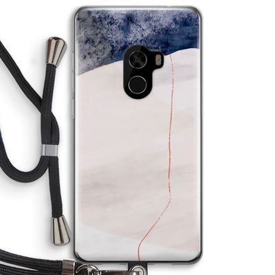 Stone White: Xiaomi Mi Mix 2 Transparant Hoesje met koord