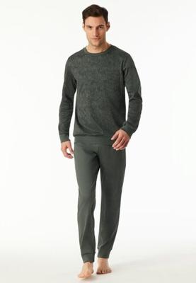 Schiesser Schiesser Heren Pyjama Long darkgreen 183173 58/3XL