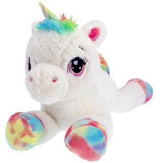 Pluchiez pluche unicorn wit liggend 80 cm