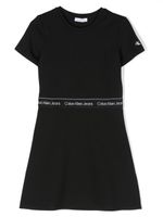 Calvin Klein Kids robe mi-longue à manches courtes - Noir