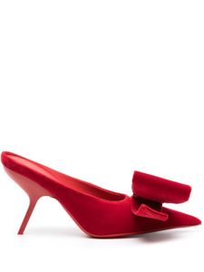 Ferragamo mules à nœud asymétrique 110 mm - Rouge