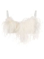 Gilda & Pearl soutien-gorge Esme à détail de plumes - Blanc - thumbnail