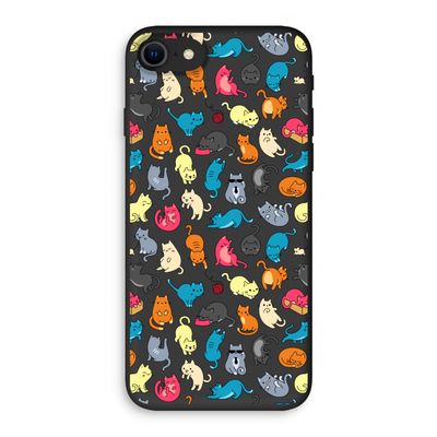 Kleurrijke katten: iPhone 7 Biologisch afbreekbaar hoesje
