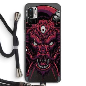 Hell Hound and Serpents: Xiaomi Redmi Note 10 5G Transparant Hoesje met koord