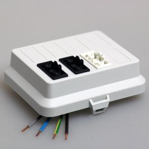 ATTEMA 6035 DEKSEL AK2 GS met 2 GST18® aansluitingen zwart 1 aansluiting GST18® wit
