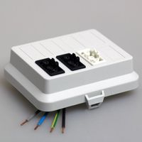 ATTEMA 6035 DEKSEL AK2 GS met 2 GST18® aansluitingen zwart 1 aansluiting GST18® wit