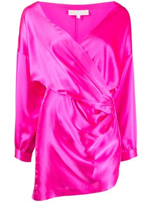 Michelle Mason robe courte à détails drapés - Rose