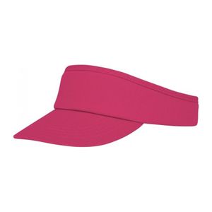 Katoenen roze zonneklep pet voor dames/heren/volwassenen   -