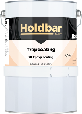Holdbar Trapcoating Verkeerswit (RAL 9016) 2,5 kg