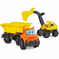 Kraanvrachtwagen Ecoiffier 419 Geel