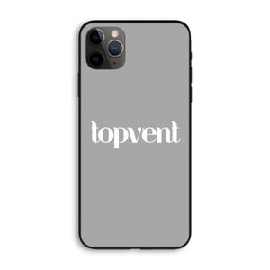 Topvent Grijs Wit: iPhone 11 Pro Max Biologisch afbreekbaar hoesje