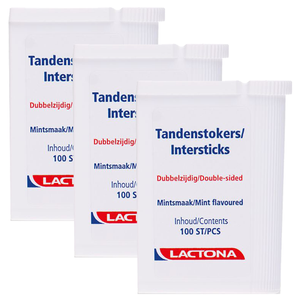 Lactona Tandenstokers - 3 x 100 stuks Voordeelverpakking