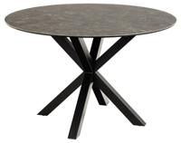 Eettafel Axel Rond Keramiek Zwart Ø120cm - Giga Living - thumbnail