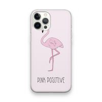 Pink positive: iPhone 12 Pro Max Transparant Hoesje