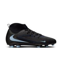 Nike Phantom 6 High Club Gras / Kunstgras Voetbalschoenen (MG) Zwart Lichtblauw