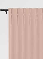 Renica gordijn - Dusty Pink met Dubbele plooi