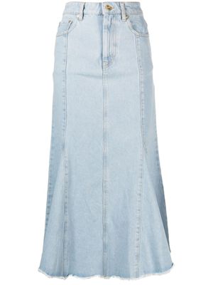GANNI jupe mi-longue en jean - Bleu