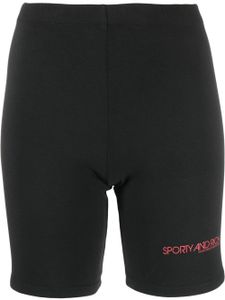 Sporty & Rich short cycliste en coton - Noir