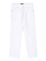 Il Gufo pantalon droit à lien de resserrage - Blanc