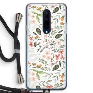 Sweet little flowers: OnePlus 7 Pro Transparant Hoesje met koord