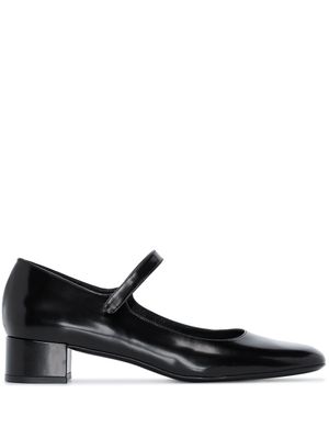 BY FAR escarpins Ginny Mary Jane en cuir - Noir