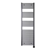 Electrische Wifi Radiator Sanicare HPW Carini 172x45 cm Gunmetal Met Thermostaat Zwart Rechtsonder