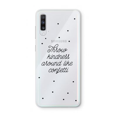 Confetti: Samsung Galaxy A70 Transparant Hoesje