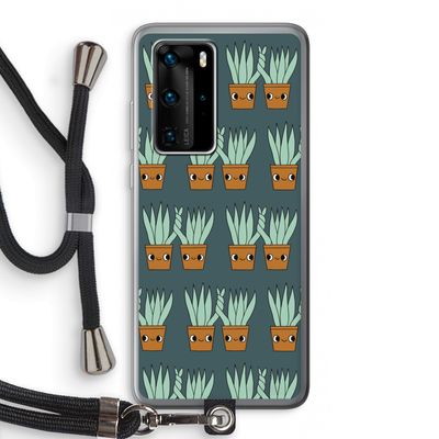 Sansevieria: Huawei P40 Pro Transparant Hoesje met koord