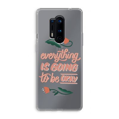Optimistic flower girl: OnePlus 8 Pro Transparant Hoesje