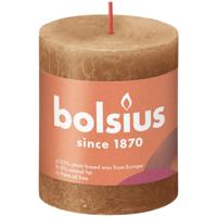 Bolsius stompkaars rustiek spicy bruin 80x68 mm | 4 stuks