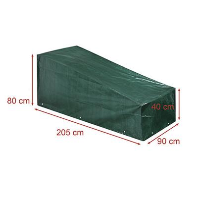 Buitenbank/tuinmeubel?beschermhoes - groen - polyester - waterafstotend - 210 x 91 x 80 cm