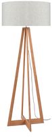 Good&Mojo Vloerlamp 'Everest' Bamboe en Eco linnen, kleur Beige