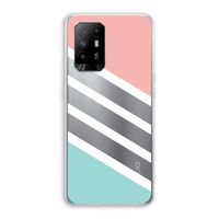 Strepen pastel: Oppo A95 5G Transparant Hoesje